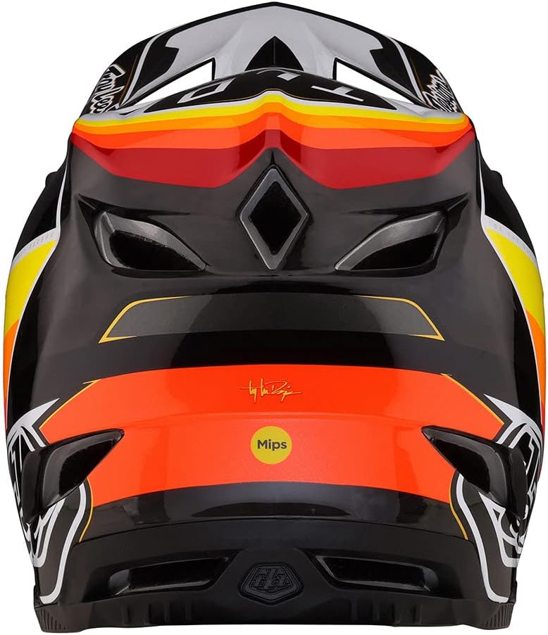 Casco Troy Lee D4 Carbono Negro blanco - Imagen 4