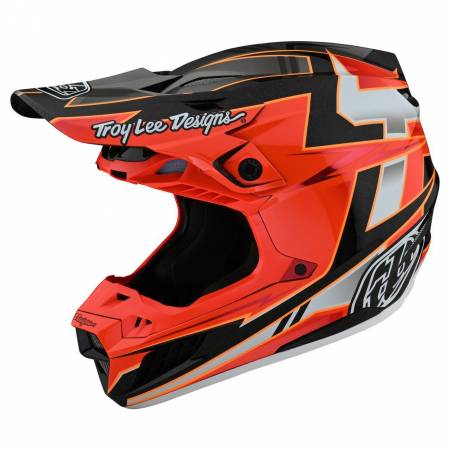 Casco Troy Lee D4 Carbono rojo